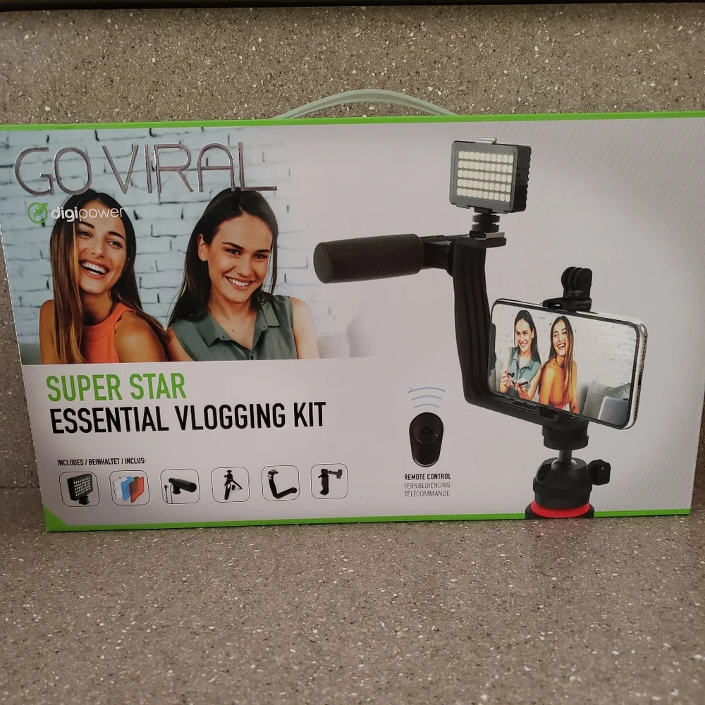 Go Viral Digipower Essential Vlogging Kit Tripod